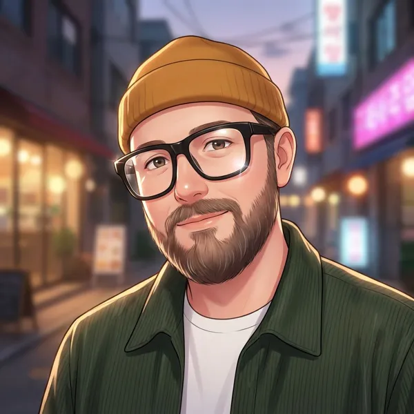 The person in modern Korean manhwa webtoon style