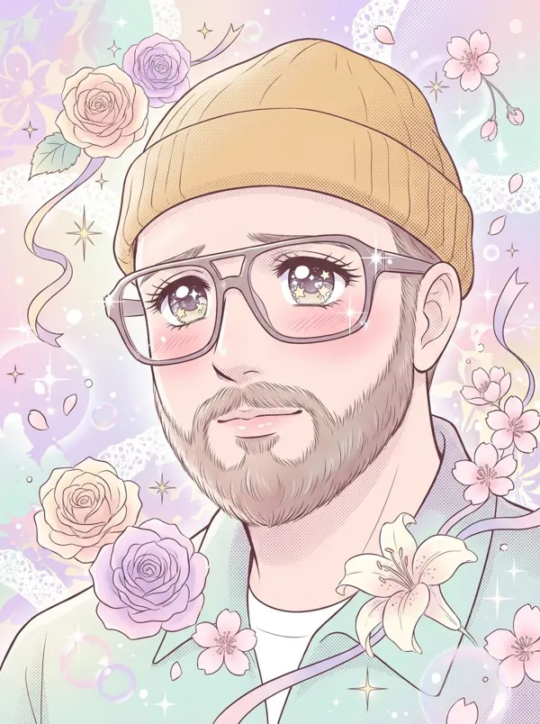 The person as a shoujo manga character