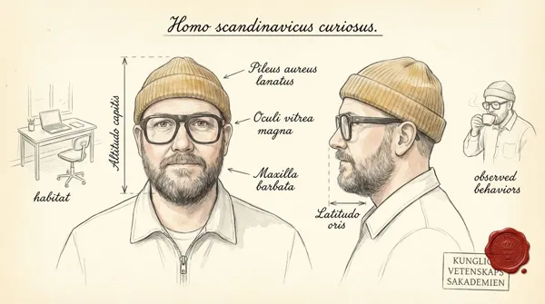 Scientific illustration of a newly discovered human species