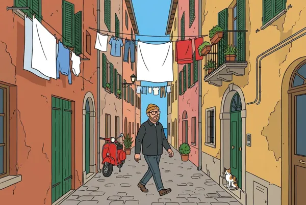 The person in ligne claire style, Hergé and
