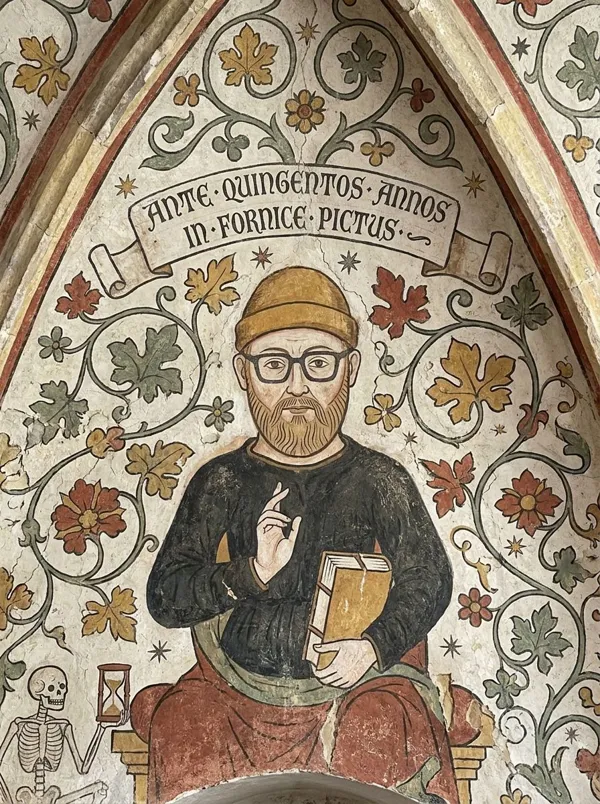 The person as a medieval Swedish church wall