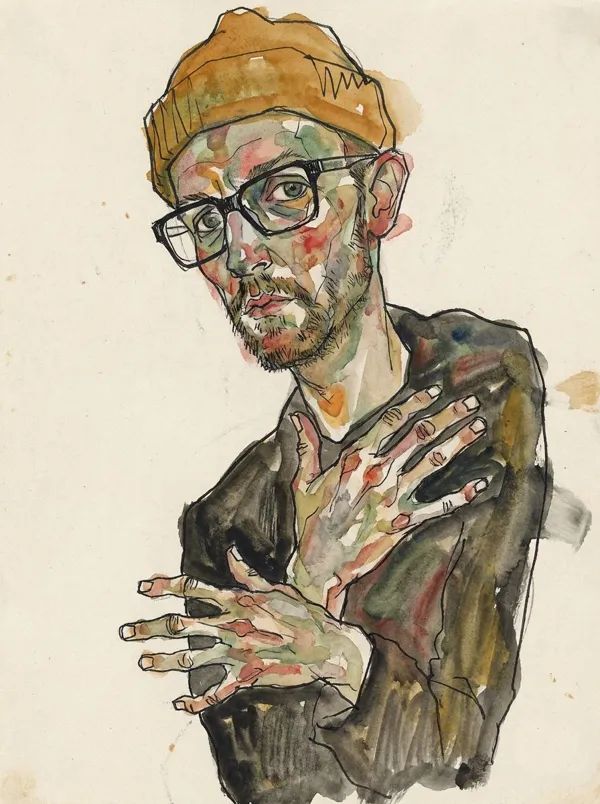 The person painted by Egon Schiele