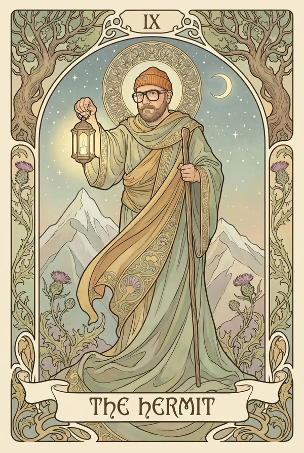 The person as a tarot card in the
